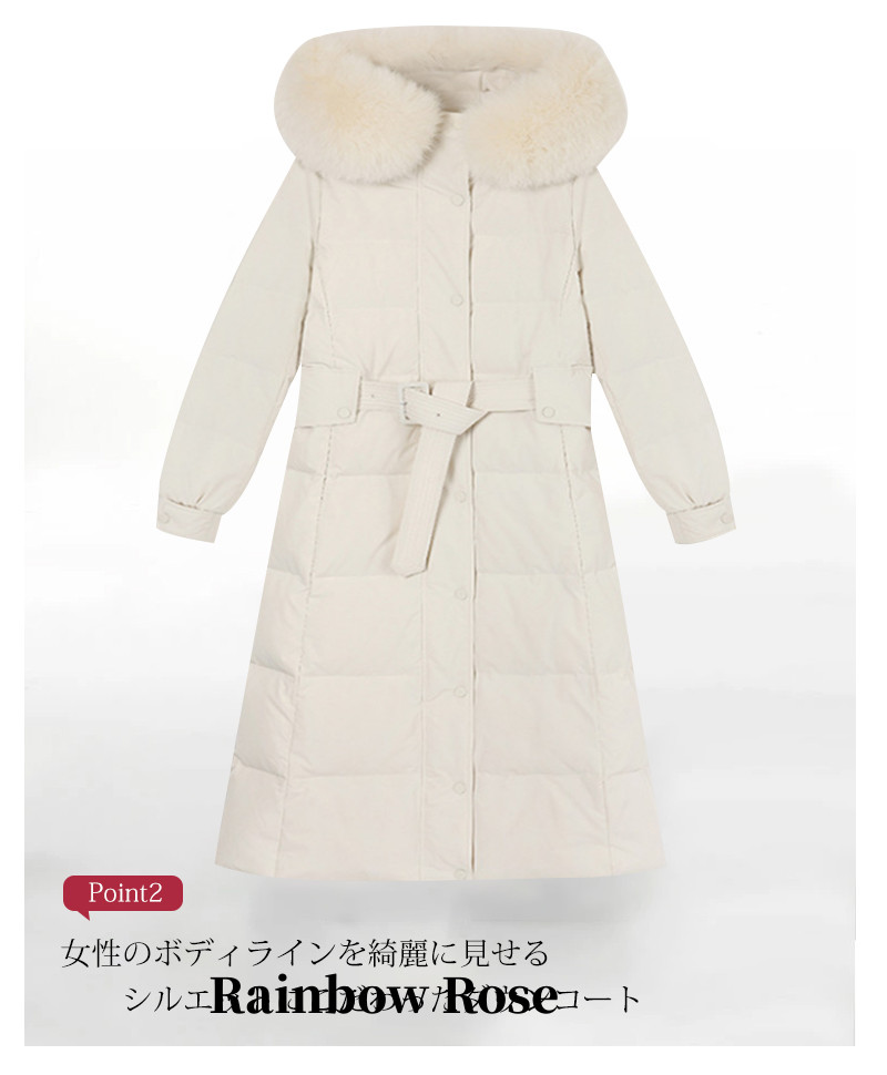 クーポンで14 400円！ ダウンコート コート レディース 冬 アウター ポケット付き ロングコート 帽子付き ロング ダウンジャケット ファー ロング ジャンパー 