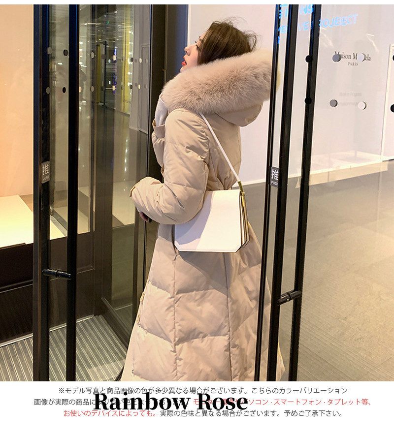 クーポンで14 400円！ ダウンコート コート レディース 冬 アウター ポケット付き ロングコート 帽子付き ロング ダウンジャケット ファー ロング ジャンパー 