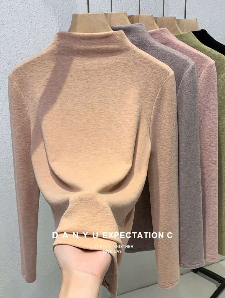 ハイネック インナー レディース カットソー 裏起毛 極暖 冬 秋冬 大きいサイズ シルク カシミヤ ヒートインナー 秋 トップスTシャツ 長袖 