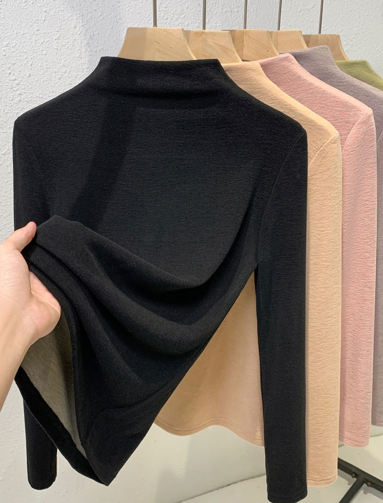 ハイネック インナー レディース カットソー 裏起毛 極暖 冬 秋冬 大きいサイズ シルク カシミヤ ヒートインナー 秋 トップスTシャツ 長袖 