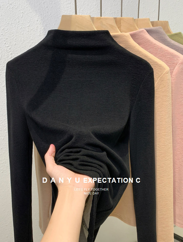 ハイネック インナー レディース カットソー 裏起毛 極暖 冬 秋冬 大きいサイズ シルク カシミヤ ヒートインナー 秋 トップスTシャツ 長袖 