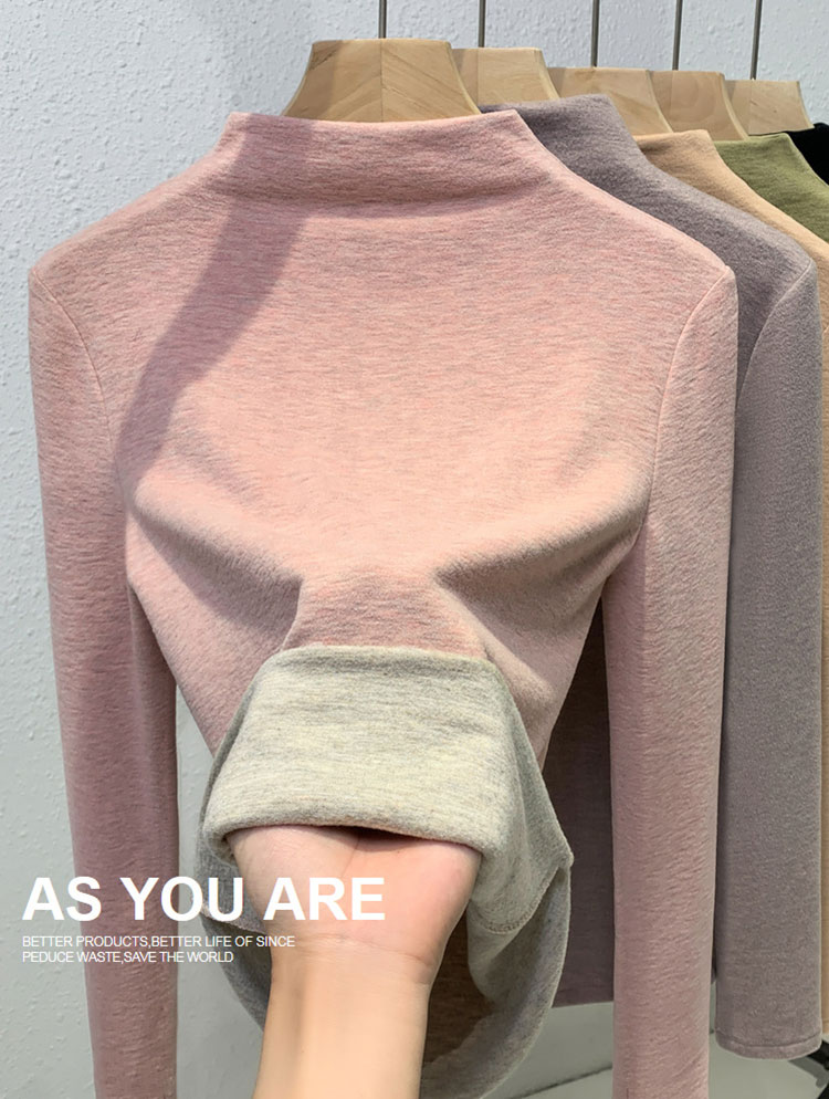 ハイネック インナー レディース カットソー 裏起毛 極暖 冬 秋冬 大きいサイズ シルク カシミヤ ヒートインナー 秋 トップスTシャツ 長袖 