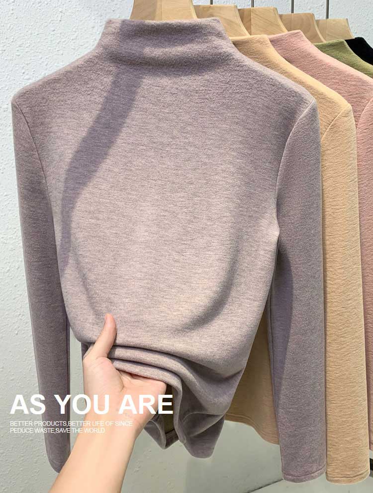 ハイネック インナー レディース カットソー 裏起毛 極暖 冬 秋冬 大きいサイズ シルク カシミヤ ヒートインナー 秋 トップスTシャツ 長袖 