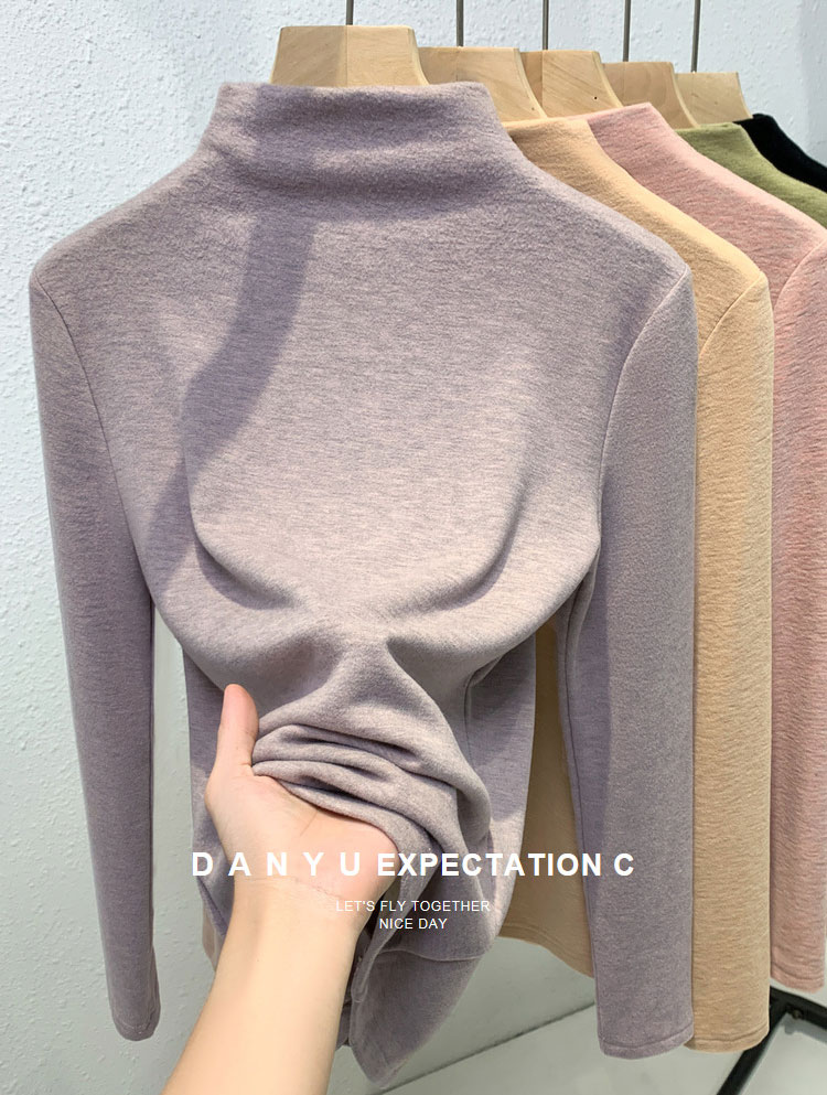 ハイネック インナー レディース カットソー 裏起毛 極暖 冬 秋冬 大きいサイズ シルク カシミヤ ヒートインナー 秋 トップスTシャツ 長袖 