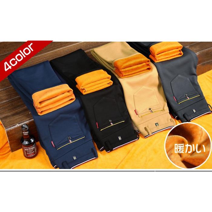 ゴルフパンツ メンズ チノパン ストレッチ 裏起毛 防寒 パンツ ロング丈 ビジネス 暖かい 通勤 ズボン かっこいい カジュアル 