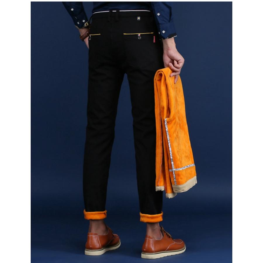 ゴルフパンツ メンズ チノパン ストレッチ 裏起毛 防寒 パンツ ロング丈 ビジネス 暖かい 通勤 ズボン かっこいい カジュアル 