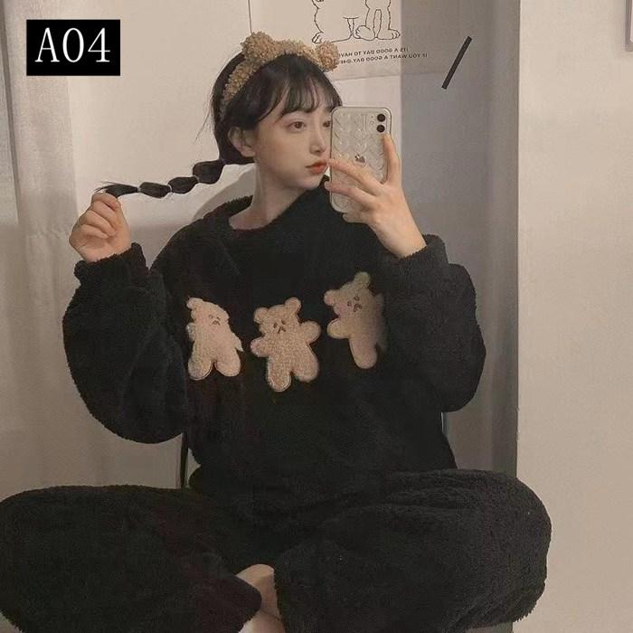 パジャマ レディース ルームウェア 長袖 寝巻 冬用 柔らかい 部屋着 暖かい カジュアル 厚手 可愛い あったか 着心地 もこもこ ゆったり 上下セット 暖か 