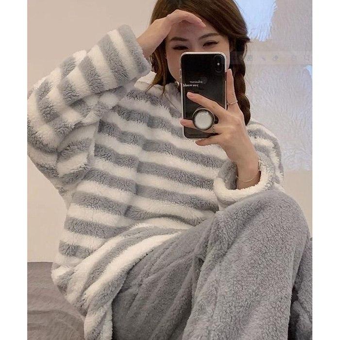 パジャマ レディース ルームウェア 長袖 寝巻 冬用 柔らかい 部屋着 暖かい カジュアル 厚手 可愛い あったか 着心地 もこもこ ゆったり 上下セット 暖か 