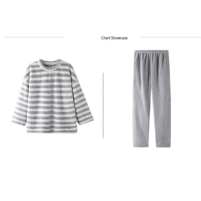 パジャマ レディース ルームウェア 長袖 寝巻 冬用 柔らかい 部屋着 暖かい カジュアル 厚手 可愛い あったか 着心地 もこもこ ゆったり 上下セット 暖か 