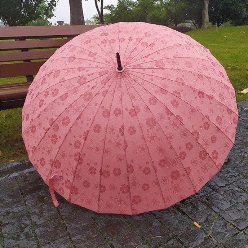 傘 レディース 長傘 花が浮く 24本骨 シンプル おしゃれ 折れにくい 通勤 ギフト 母の日プチギフト 大判 プレゼント 通学 男女兼用 