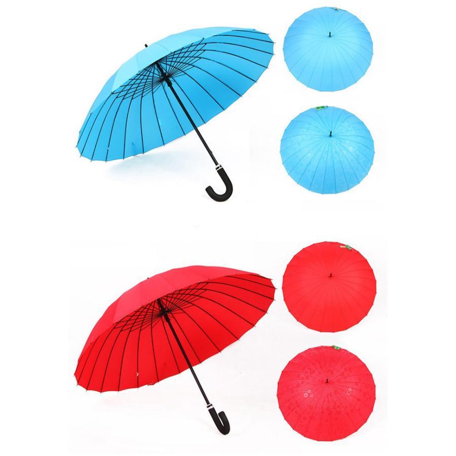 傘 レディース 長傘 花が浮く 24本骨 シンプル おしゃれ 折れにくい 通勤 ギフト 母の日プチギフト 大判 プレゼント 通学 男女兼用 