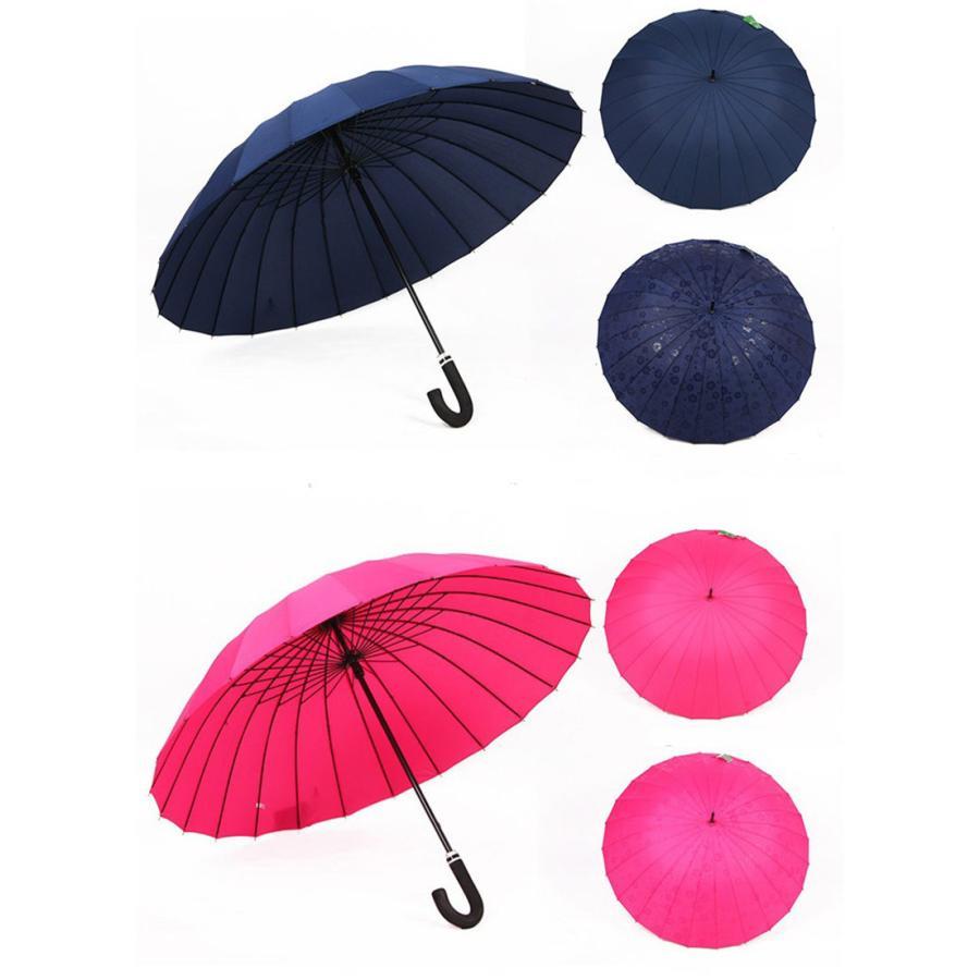 傘 レディース 長傘 花が浮く 24本骨 シンプル おしゃれ 折れにくい 通勤 ギフト 母の日プチギフト 大判 プレゼント 通学 男女兼用 