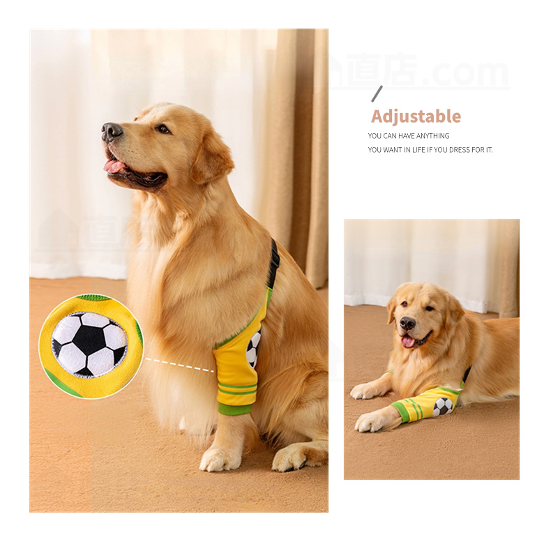 中大型犬用膝サ犬用 関節プロテクター前足 犬服 関節保護 固定 リハビリ ひざ用老犬介護 ペットケア 肘当てリハビリ 介護用品怪我防止老犬介護 