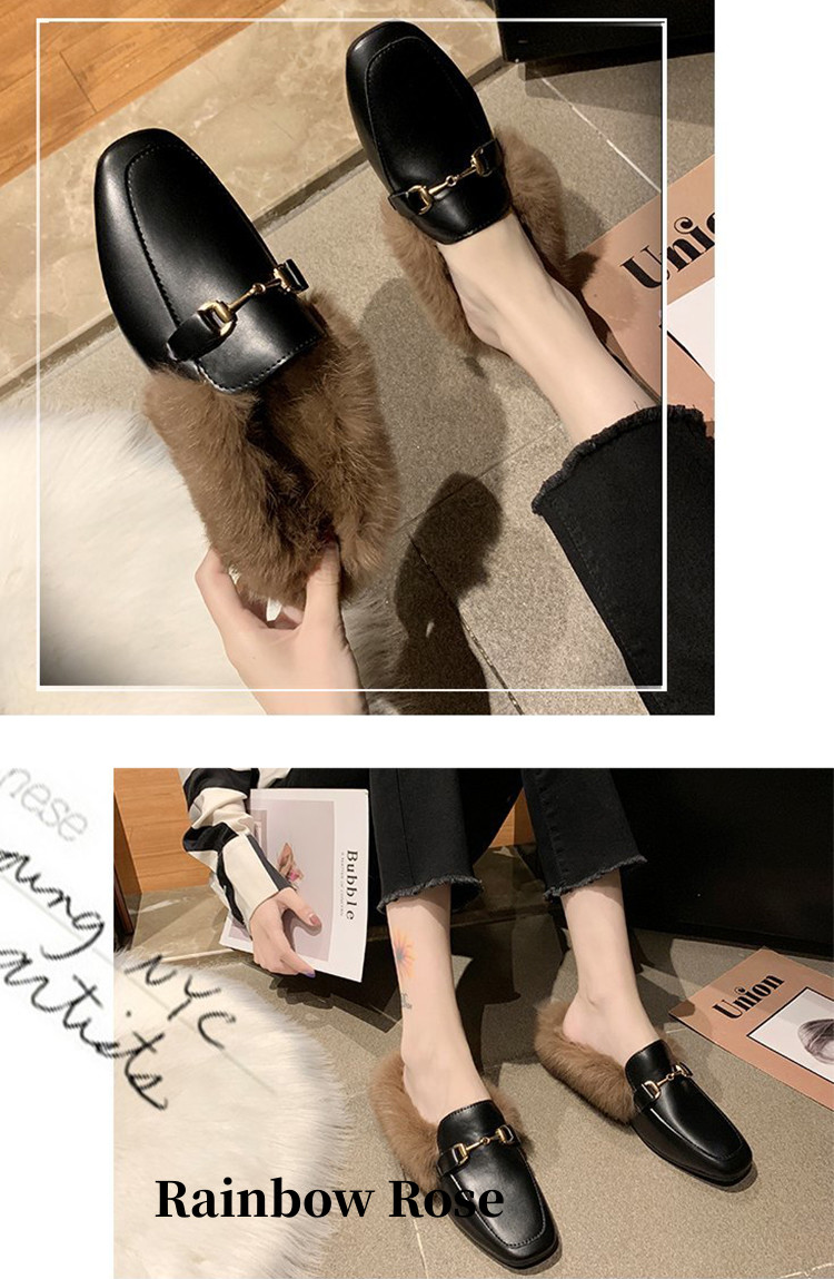 クーポンで2 850円！ レディース モカシン 秋冬 パンプス モカシン ワ ローファー ふわふわ ローヒール ショートブーツ リボン 靴 無地 ミュール ブーツ 防寒 