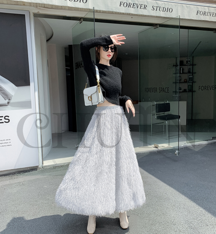 フリンジスカート ロングスカート フリンジ春夏パーティー スカート入学式卒業式 Aラインスカート ボウエストゴム 旅行 カジュアル 通勤 リゾート 