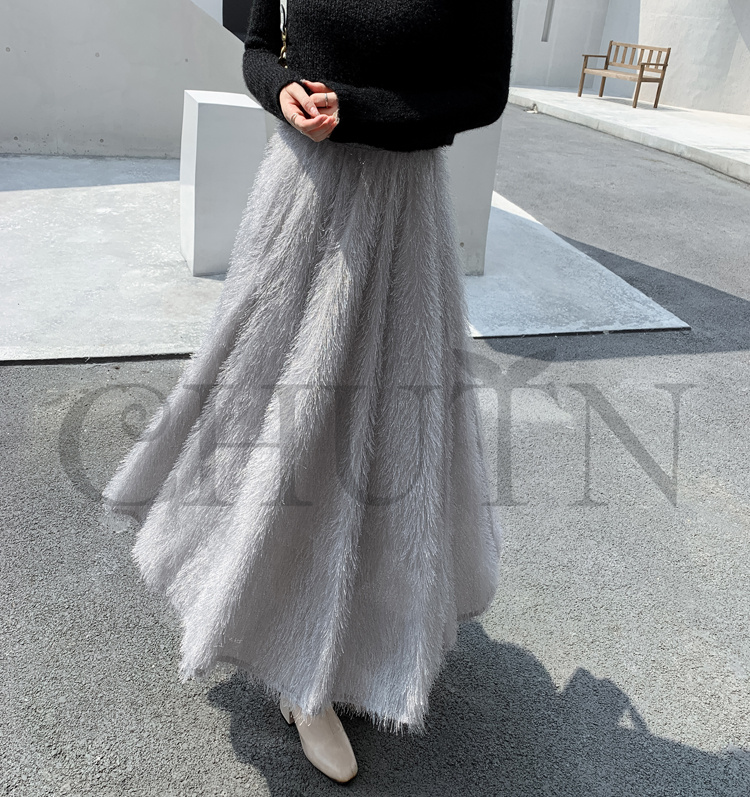 フリンジスカート ロングスカート フリンジ春夏パーティー スカート入学式卒業式 Aラインスカート ボウエストゴム 旅行 カジュアル 通勤 リゾート 