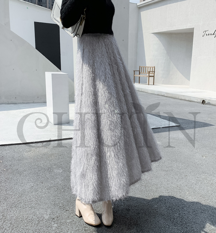 フリンジスカート ロングスカート フリンジ春夏パーティー スカート入学式卒業式 Aラインスカート ボウエストゴム 旅行 カジュアル 通勤 リゾート 