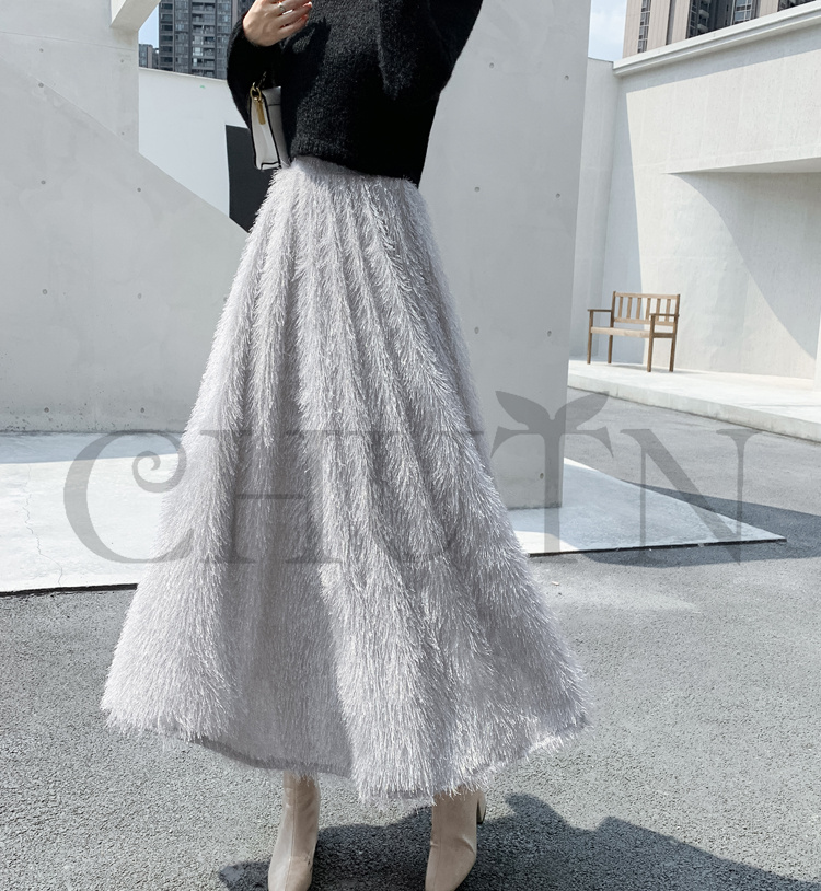 フリンジスカート ロングスカート フリンジ春夏パーティー スカート入学式卒業式 Aラインスカート ボウエストゴム 旅行 カジュアル 通勤 リゾート 