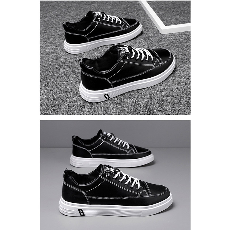 スニーカー メンズ 靴 防水 PUレザー ランニングハイカット ジョギング 軽量 快適 コンフォートカジュアル 通学靴 おしゃれ ローカット 