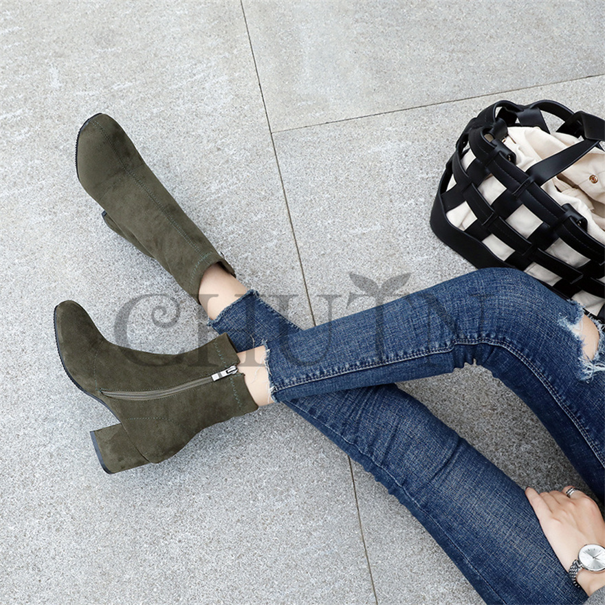 ショートブーツ黒ブーティー歩きやすいショートブーツ内ボア太ヒール袴用ブーツ ハイヒールスエードブーツ入学式卒業式 通勤 OL おしゃれ 靴 秋冬大きいサイズ 