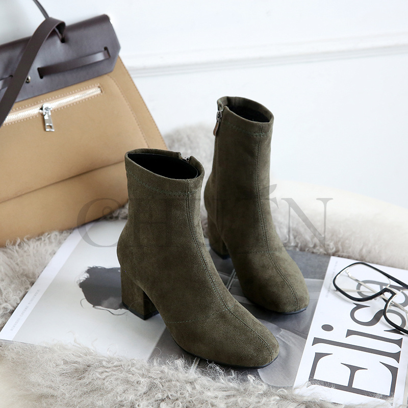 ショートブーツ黒ブーティー歩きやすいショートブーツ内ボア太ヒール袴用ブーツ ハイヒールスエードブーツ入学式卒業式 通勤 OL おしゃれ 靴 秋冬大きいサイズ 