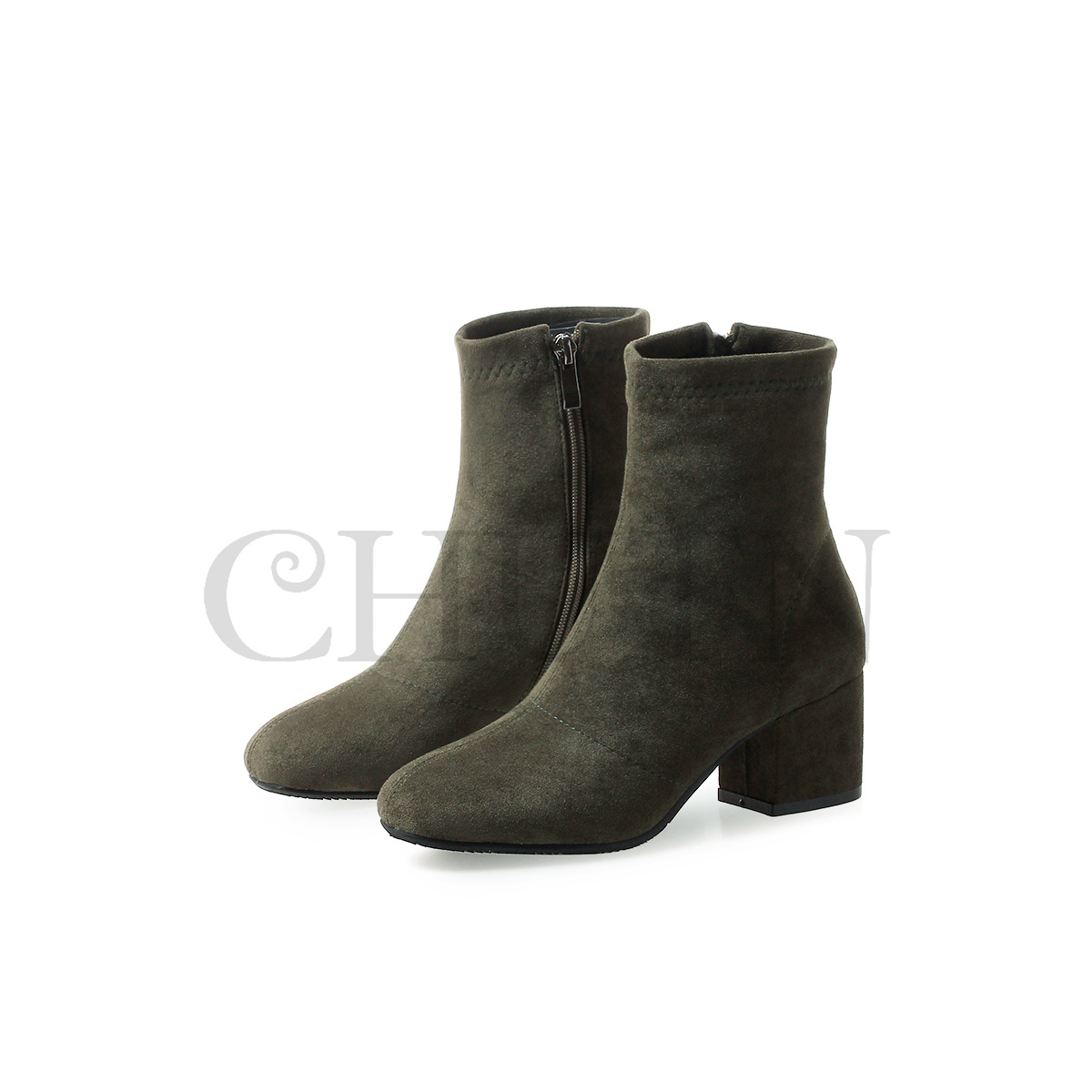 ショートブーツ黒ブーティー歩きやすいショートブーツ内ボア太ヒール袴用ブーツ ハイヒールスエードブーツ入学式卒業式 通勤 OL おしゃれ 靴 秋冬大きいサイズ 