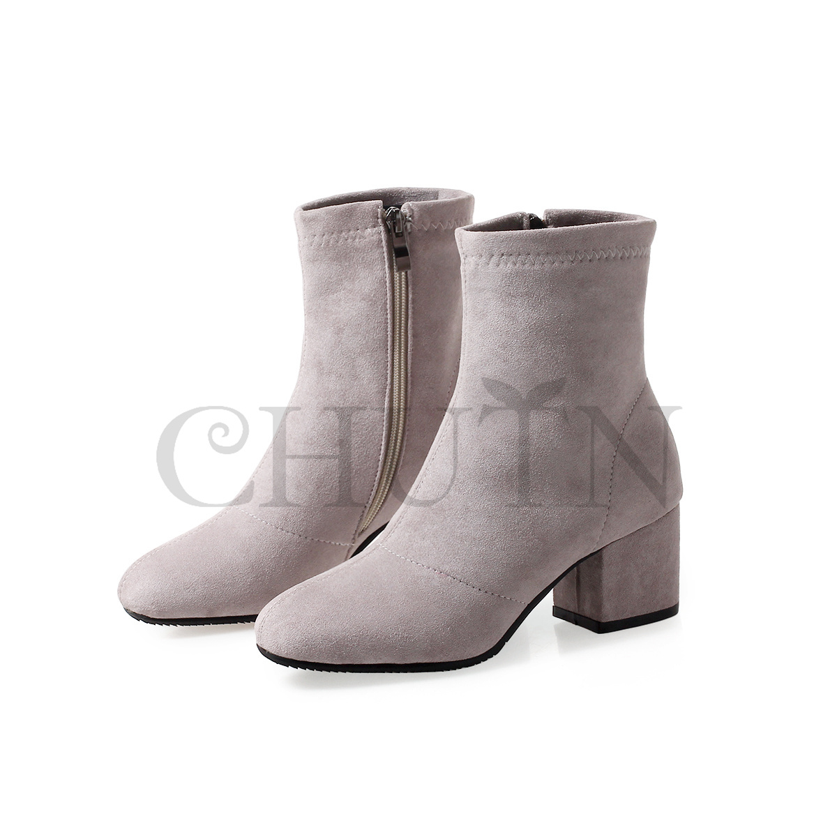 ショートブーツ黒ブーティー歩きやすいショートブーツ内ボア太ヒール袴用ブーツ ハイヒールスエードブーツ入学式卒業式 通勤 OL おしゃれ 靴 秋冬大きいサイズ 