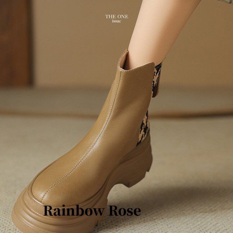 クーポンで7 860円！ ショートブーツ レディース ソックスブーツ 厚底 ショートブーツ ムートンブーツ 歩きやすい ショートブーツ 厚底 春秋冬 コ あったか 