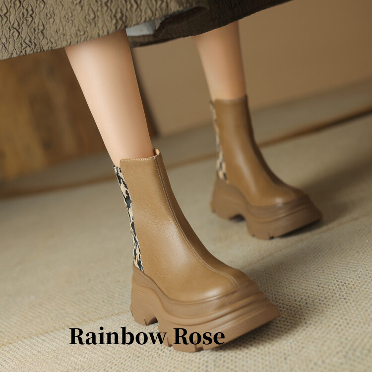 クーポンで7 860円！ ショートブーツ レディース ソックスブーツ 厚底 ショートブーツ ムートンブーツ 歩きやすい ショートブーツ 厚底 春秋冬 コ あったか 