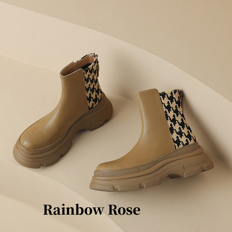 クーポンで7 860円！ ショートブーツ レディース ソックスブーツ 厚底 ショートブーツ ムートンブーツ 歩きやすい ショートブーツ 厚底 春秋冬 コ あったか 