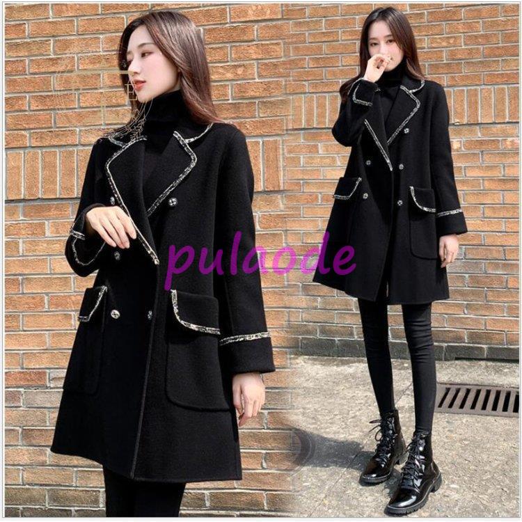 ロング チェスターコート大きいサイズ レディース コート アウター タック ポケット ラック ロング 冬 軽量 チ秋 黒 おしゃれ ストレッチ 防寒 