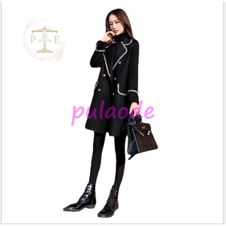 ロング チェスターコート大きいサイズ レディース コート アウター タック ポケット ラック ロング 冬 軽量 チ秋 黒 おしゃれ ストレッチ 防寒 