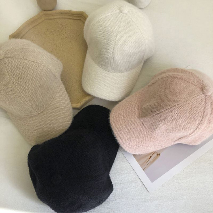 キャップ レディース 帽子 シンプル 秋冬 秋 暖かい ゴルフ ベージュ おしゃれ 黒 かわいい 冬 深め あったか ラウンド型 白 ピンク 