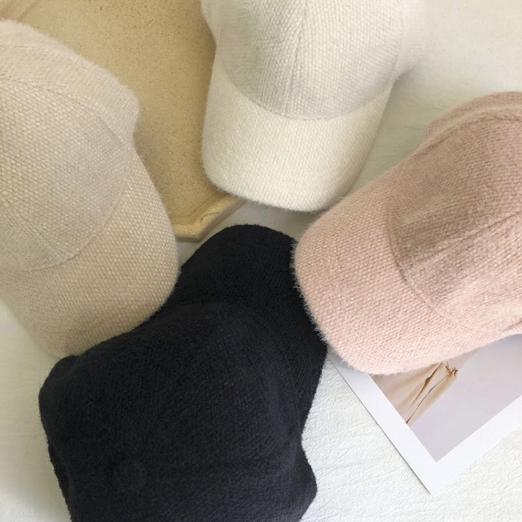 キャップ レディース 帽子 シンプル 秋冬 秋 暖かい ゴルフ ベージュ おしゃれ 黒 かわいい 冬 深め あったか ラウンド型 白 ピンク 