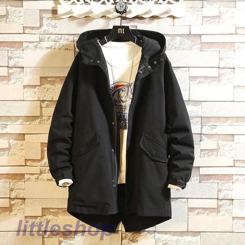 モッズコート メンズ ミリタジップアップ アウター カジュアル ロングコート 外出 フード付き 防寒着 登山 秋冬 羽織り ゆったり 