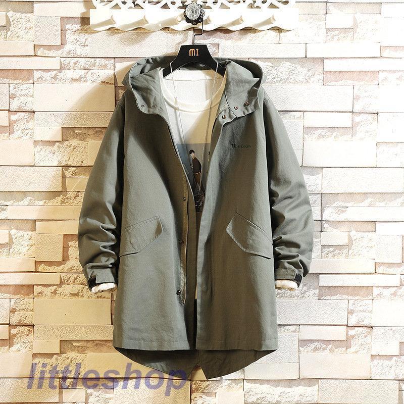 モッズコート メンズ ミリタジップアップ アウター カジュアル ロングコート 外出 フード付き 防寒着 登山 秋冬 羽織り ゆったり 