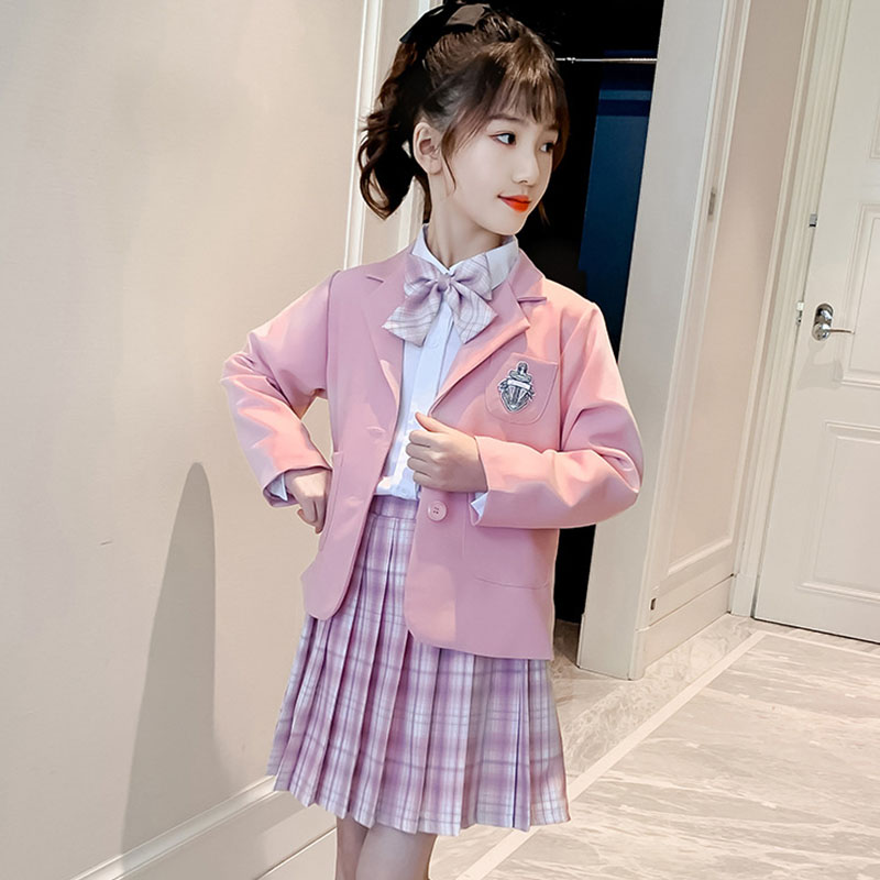 入学式 卒業式 女の子 3点セット ジャケット シャツ フォーマル スカート 女の子 女子お嬢様のアンサンブルスーツセット 発表会 可愛い 入園式 小学校 服 