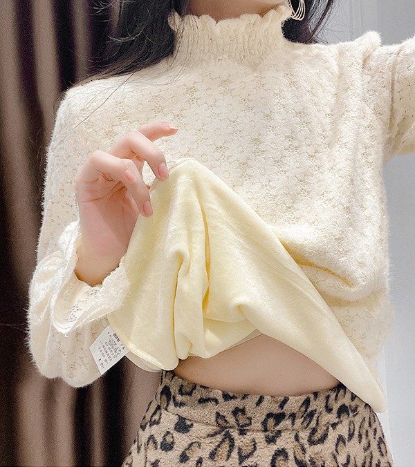 レース トップス レース ブラウス 総レース 裏起毛 トップス 立ち襟 タンクトップ ハイネック 花柄 シースルー 