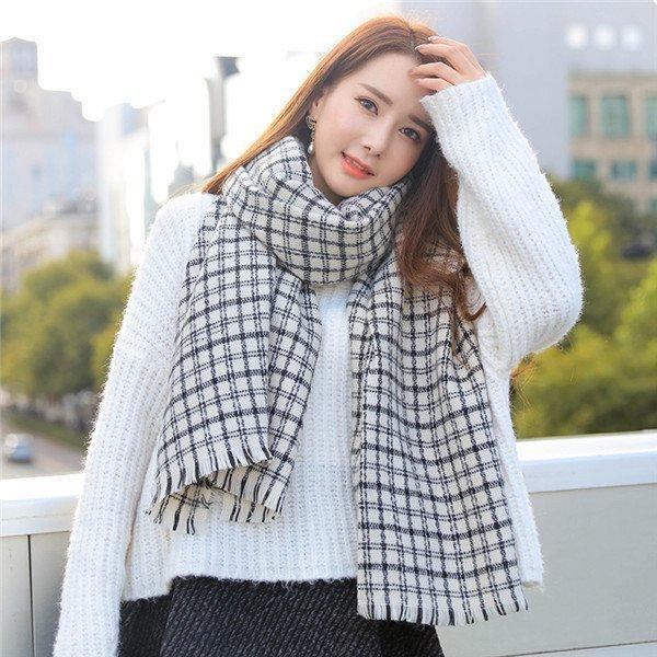 ストール レディース 秋冬 厚手 チェック柄 大判ストール 羽織物 おしゃれ 防寒 ひざ掛け ショール 母の日 暖かい マフラー 冷房対策 