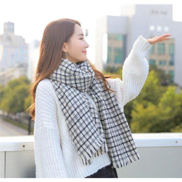 ストール レディース 秋冬 厚手 チェック柄 大判ストール 羽織物 おしゃれ 防寒 ひざ掛け ショール 母の日 暖かい マフラー 冷房対策 