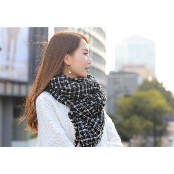 ストール レディース 秋冬 厚手 チェック柄 大判ストール 羽織物 おしゃれ 防寒 ひざ掛け ショール 母の日 暖かい マフラー 冷房対策 