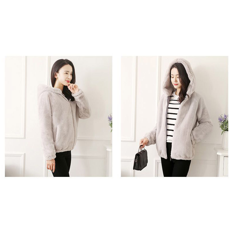 ボアコート レディース 毛皮コート フード フェイクファー ミディアム丈 秋冬 通勤 ボアジャケット 厚手 モコモコ アウター ビッグシルエット 防寒 