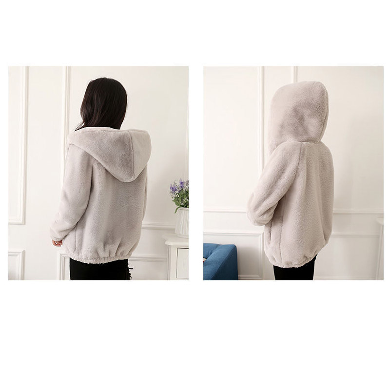 ボアコート レディース 毛皮コート フード フェイクファー ミディアム丈 秋冬 通勤 ボアジャケット 厚手 モコモコ アウター ビッグシルエット 防寒 