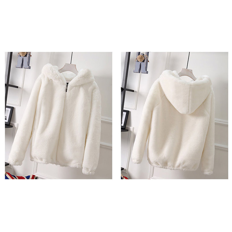 ボアコート レディース 毛皮コート フード フェイクファー ミディアム丈 秋冬 通勤 ボアジャケット 厚手 モコモコ アウター ビッグシルエット 防寒 