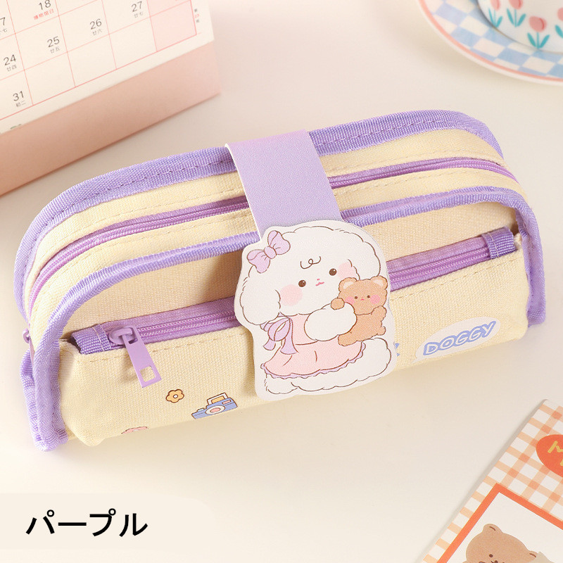 入学 かわいい文具ペンケース大容量キャンバス筆箱学用品筆箱 女の子送料無料  