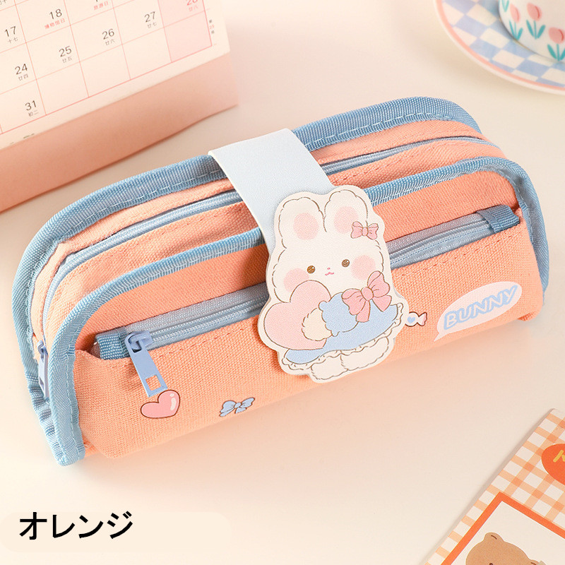 入学 かわいい文具ペンケース大容量キャンバス筆箱学用品筆箱 女の子送料無料  