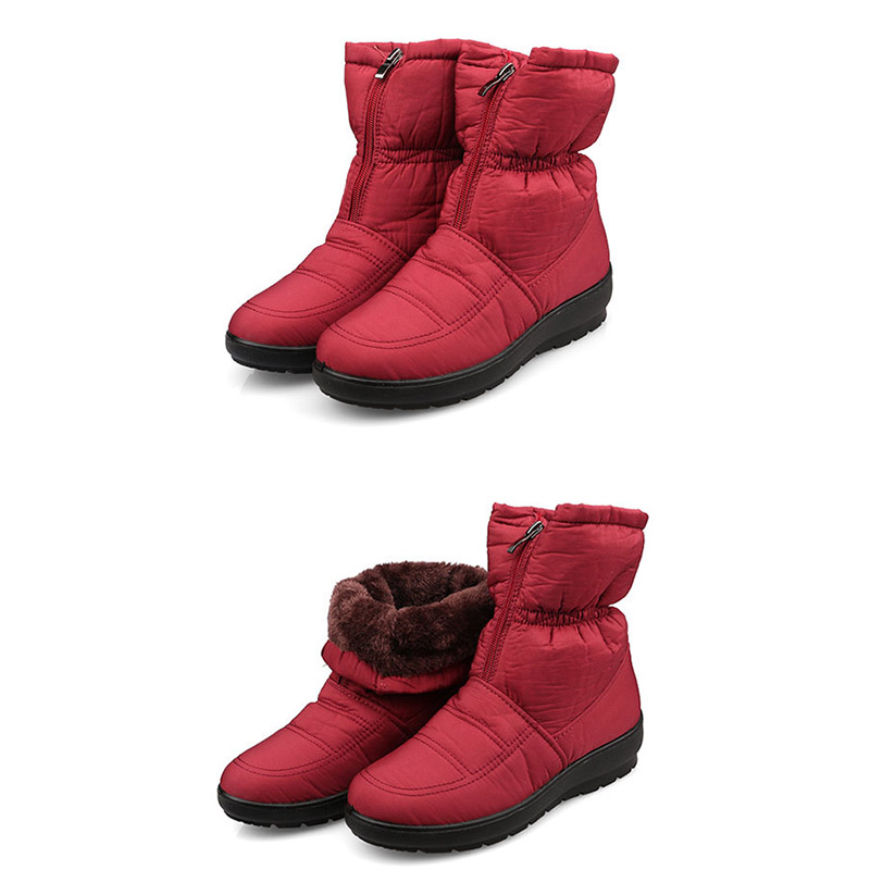 ボアブーツ スノーブーツ レディース 裏起毛防寒 軽量 冬靴 撥水 シンプル 保温 おしゃれ ショートブーツ 滑り止め 雪靴 ママブーツ アウトドア靴 