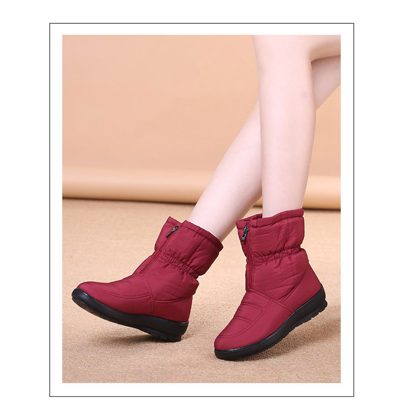 ボアブーツ スノーブーツ レディース 裏起毛防寒 軽量 冬靴 撥水 シンプル 保温 おしゃれ ショートブーツ 滑り止め 雪靴 ママブーツ アウトドア靴 