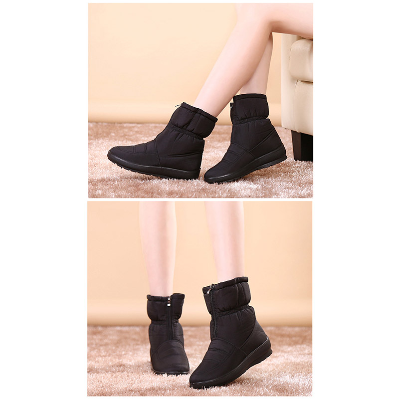 ボアブーツ スノーブーツ レディース 裏起毛防寒 軽量 冬靴 撥水 シンプル 保温 おしゃれ ショートブーツ 滑り止め 雪靴 ママブーツ アウトドア靴 