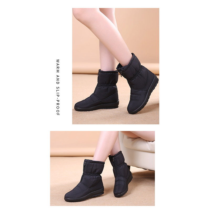ボアブーツ スノーブーツ レディース 裏起毛防寒 軽量 冬靴 撥水 シンプル 保温 おしゃれ ショートブーツ 滑り止め 雪靴 ママブーツ アウトドア靴 